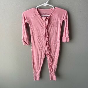 Little Sleepies Pink Ruffle Footie